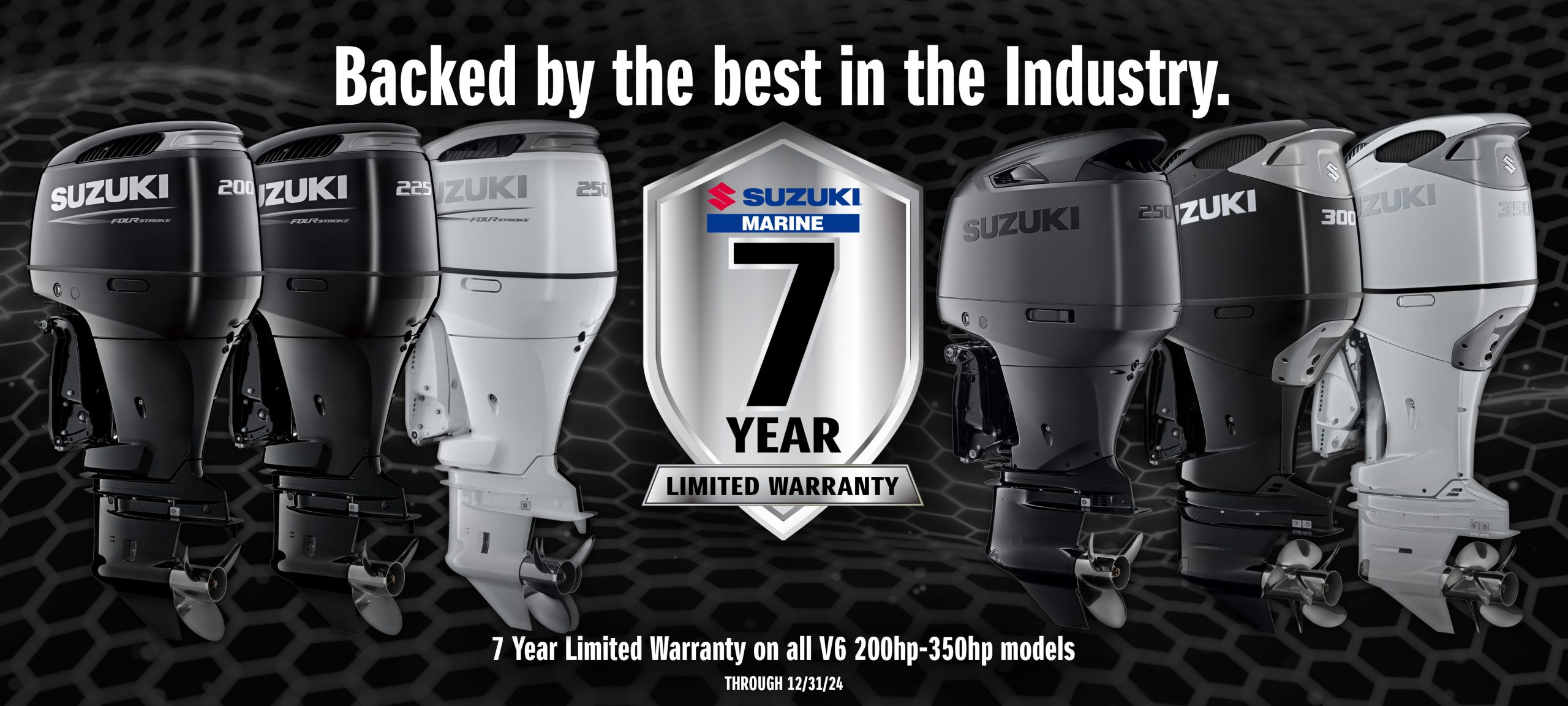 SUZUKI MARINE USA ANNOUNCES 7-YEAR LIMITED FACTORY WARRANTY ON ALL V6 OUTBOARDS