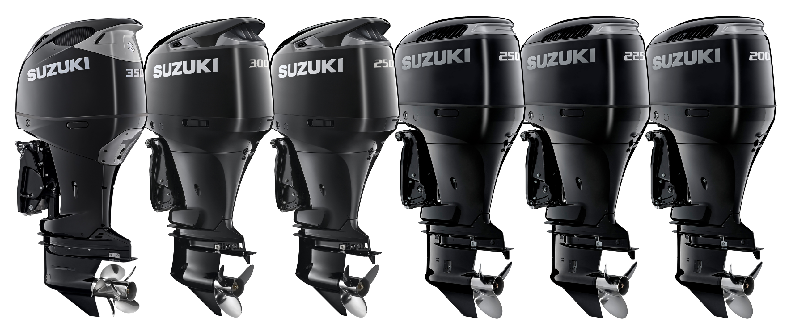 Black Suzuki Outboards